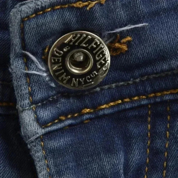 Vintage Tommy Hilfiger Slim Fit Jeans Retro Denim Size 34 - Picture 10 of 11